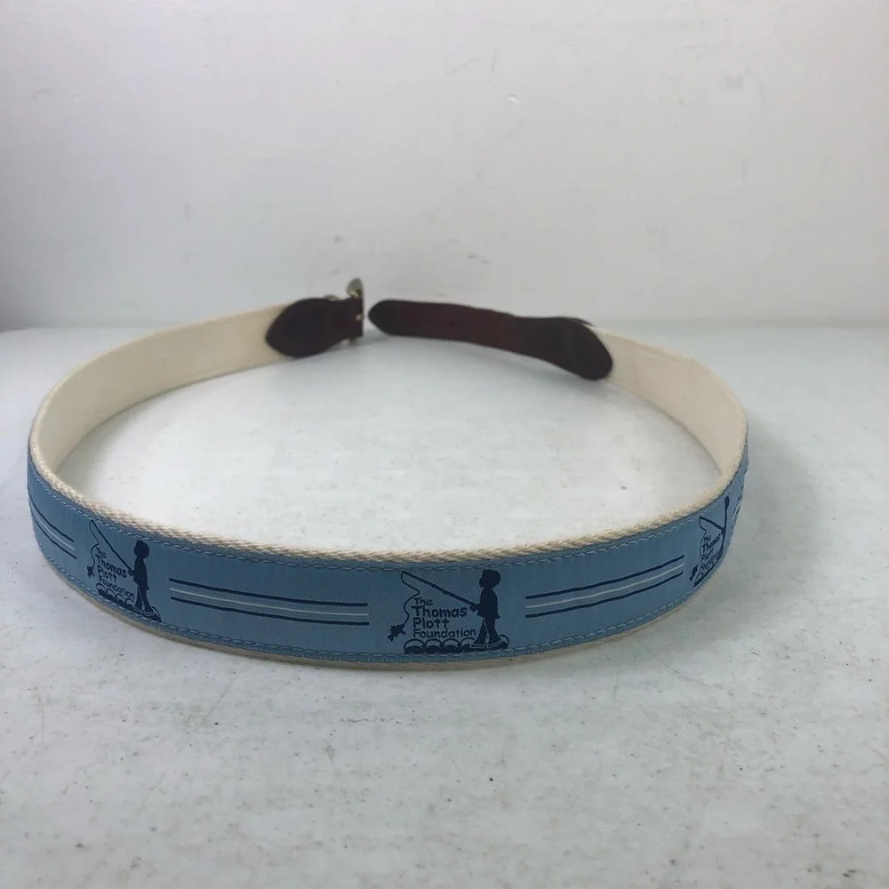THE Thomas Platt Foundation Leather Cotton Belt